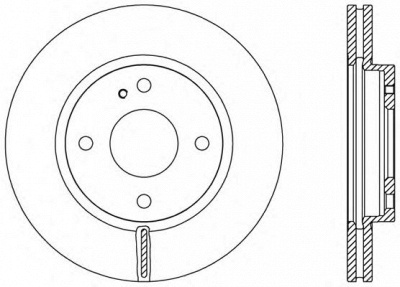 OPEN PARTS bda245420 -  Тормозной диск